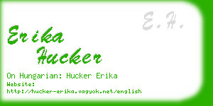 erika hucker business card